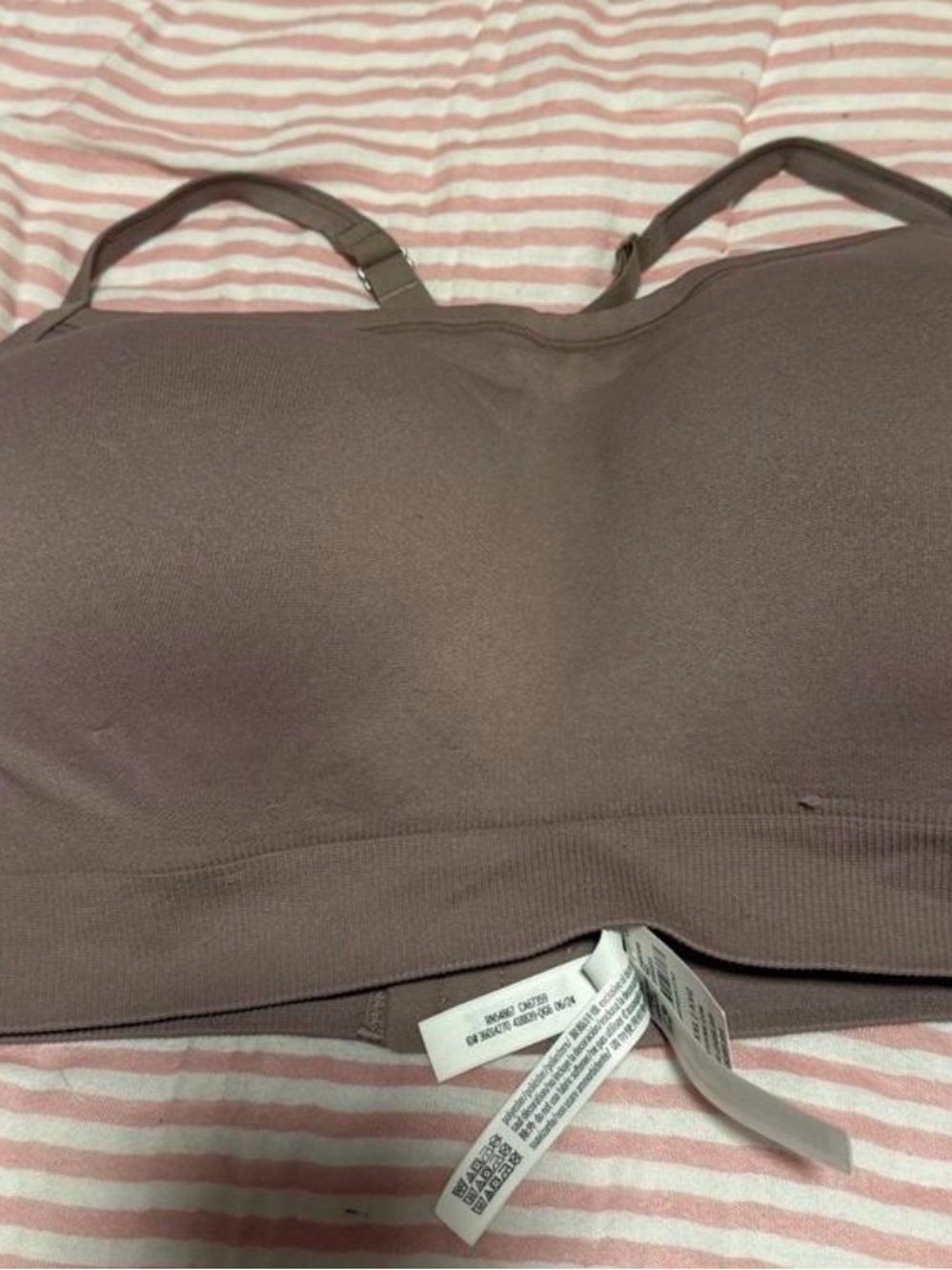 PINK Victoria's Secret Mauve Seamless Wireless Bralette